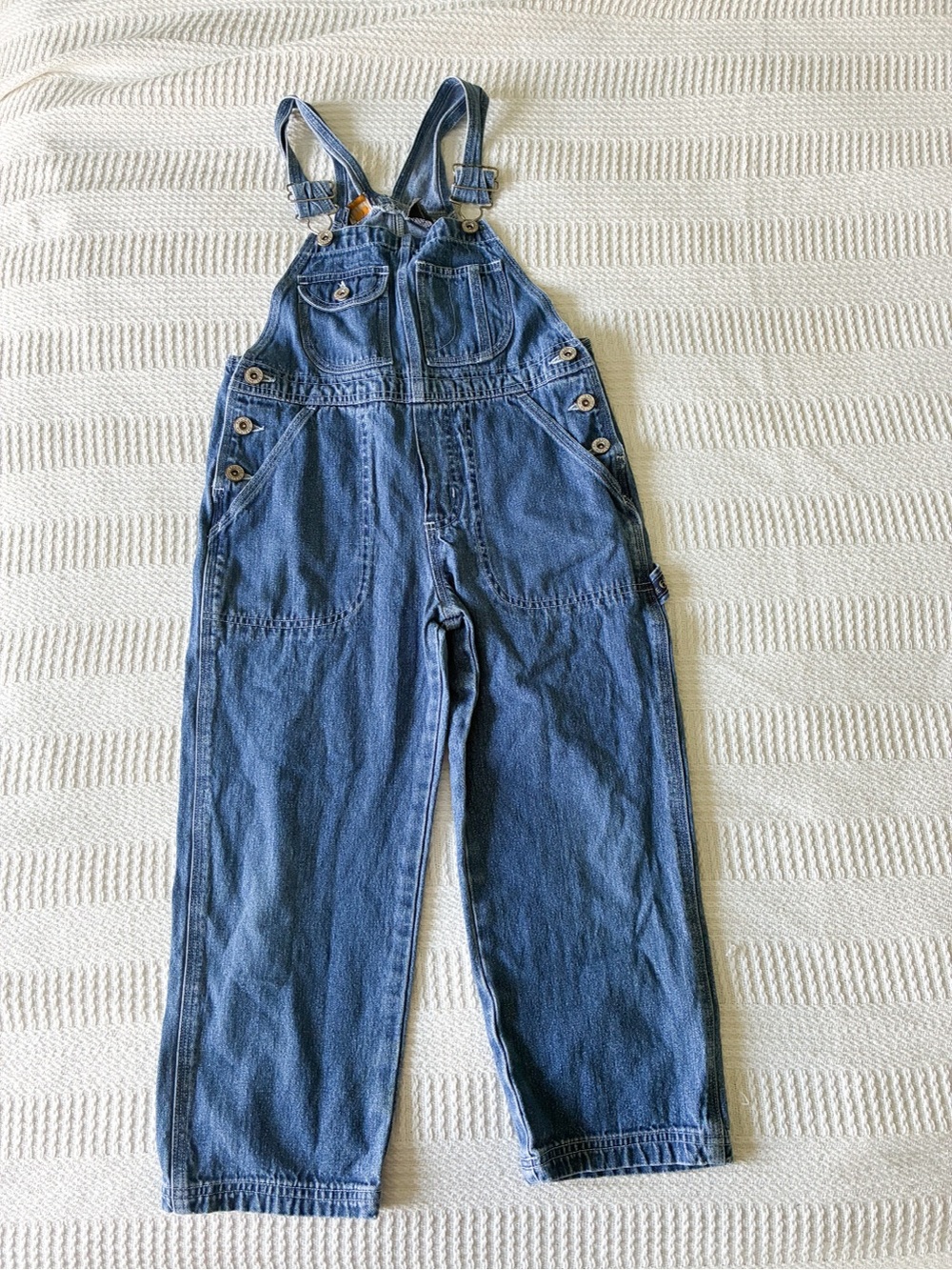 Route 66 Kids Denim Overalls in Blue